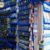 The Market with blue cloth